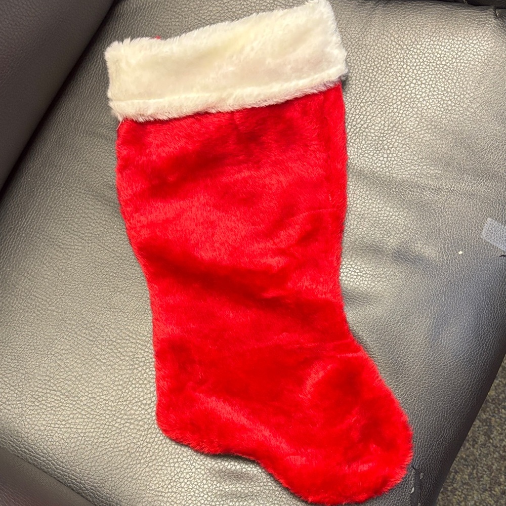 Red and White Christmas Stocking